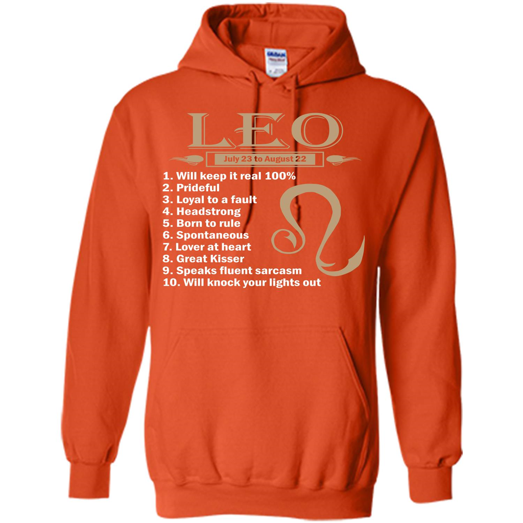 Leo Facts T-shirt Orange