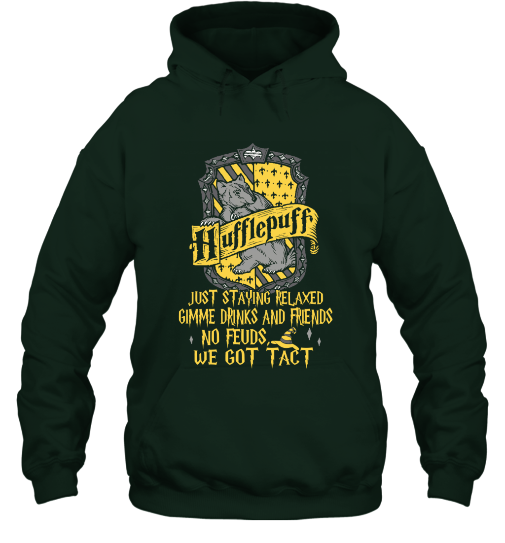 Harry Potter Quotes Hufflepuff Hoodie Forest