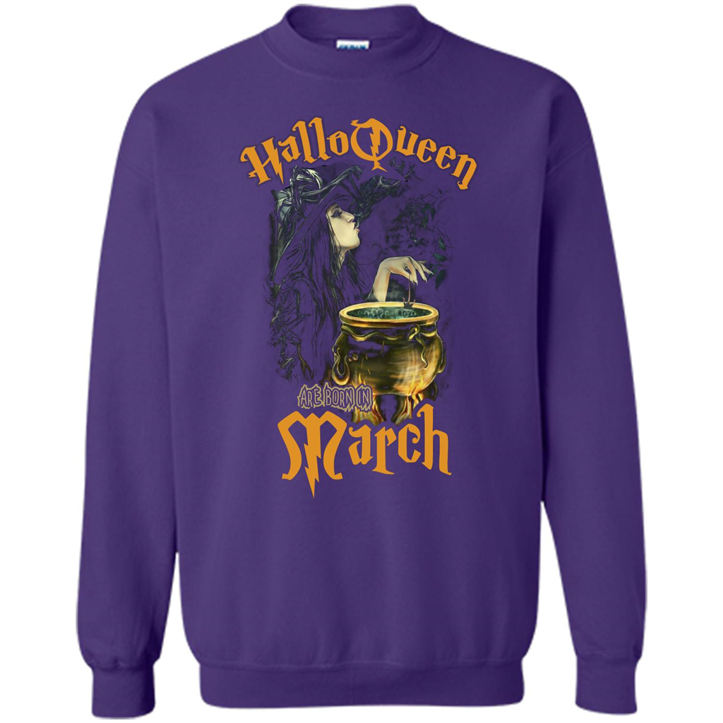 HalloQueen Are Born In March T-shirt Orange