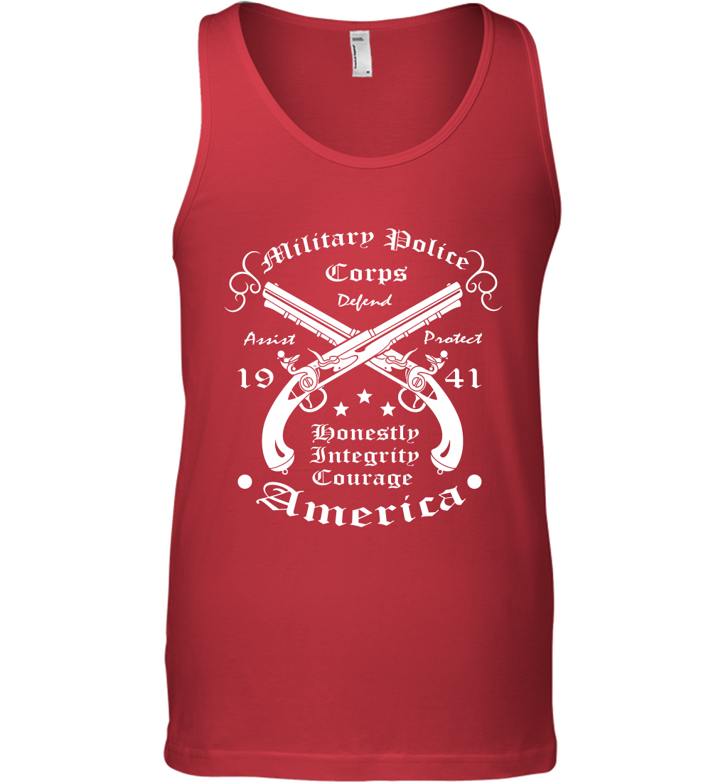 Military Police America Shirt Tank Top Tank Top Red
