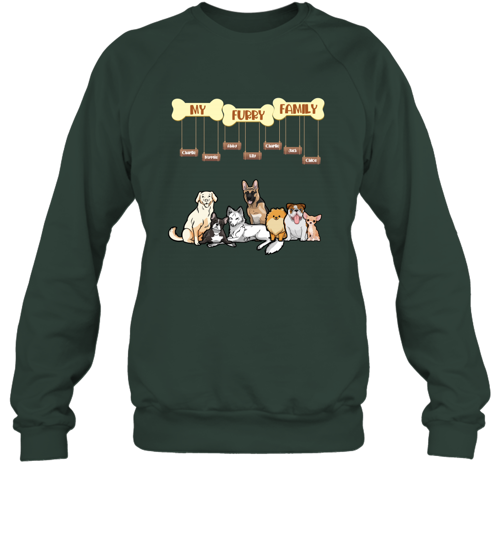My Furry Family Sweatshirt Sweatshirt Forest