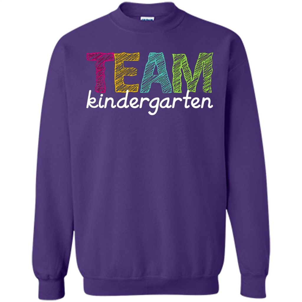 Team Kindergarten Grade Teacher T-Shirt Orange