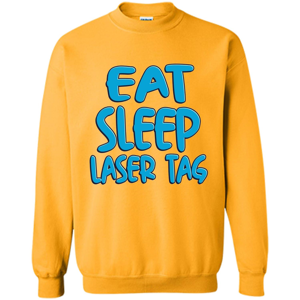 Eat Sleep Laser Tag T-shirt Gold