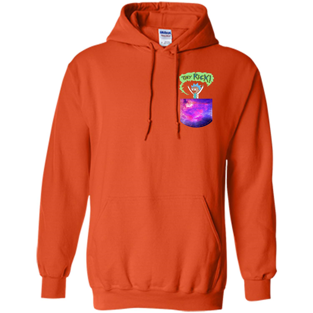 Rick And Morty T-shirt Tiny Rick T-shirt Orange