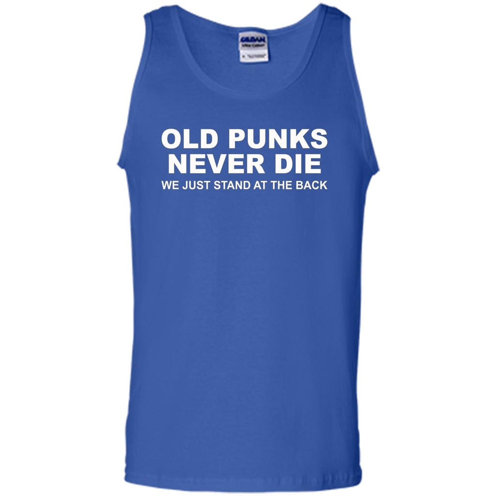 Old Punks Never Die We Just Stand At The Back T-shirt Royal