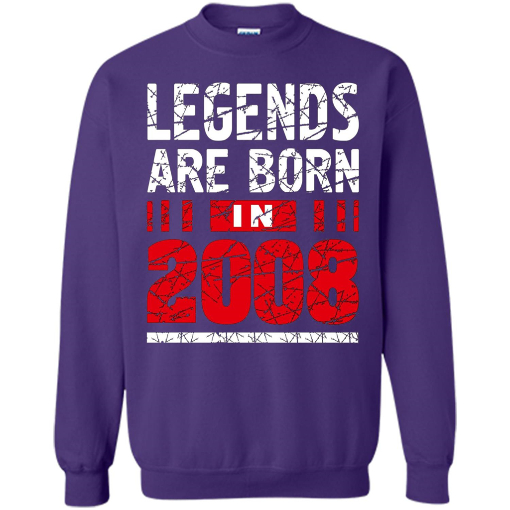 Birthday Gift T-shirt Legends Are Born In 2008 T-shirt Orange