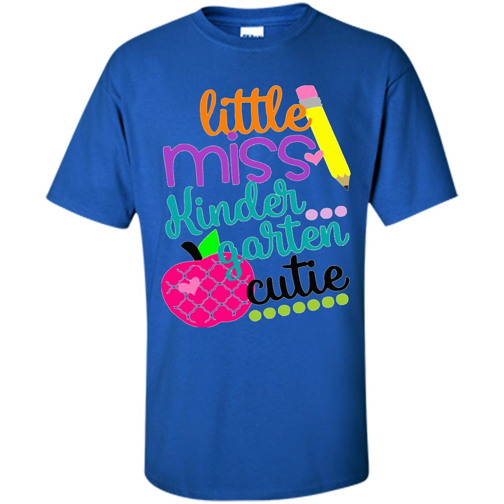 School Kids Daughter Little Miss Kindergarten Cutie T-shirt Royal