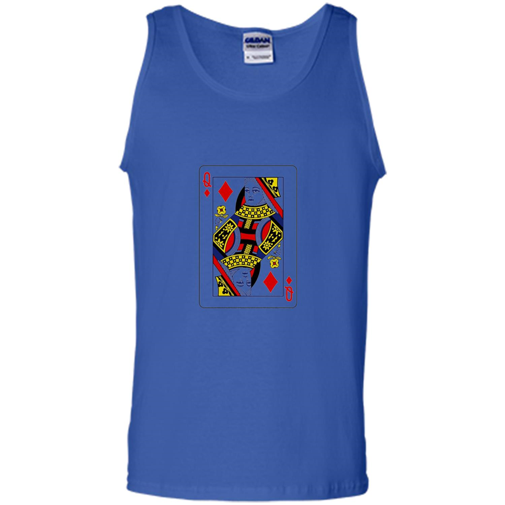 Queen of Diamonds Playing Cards T-shirt Royal