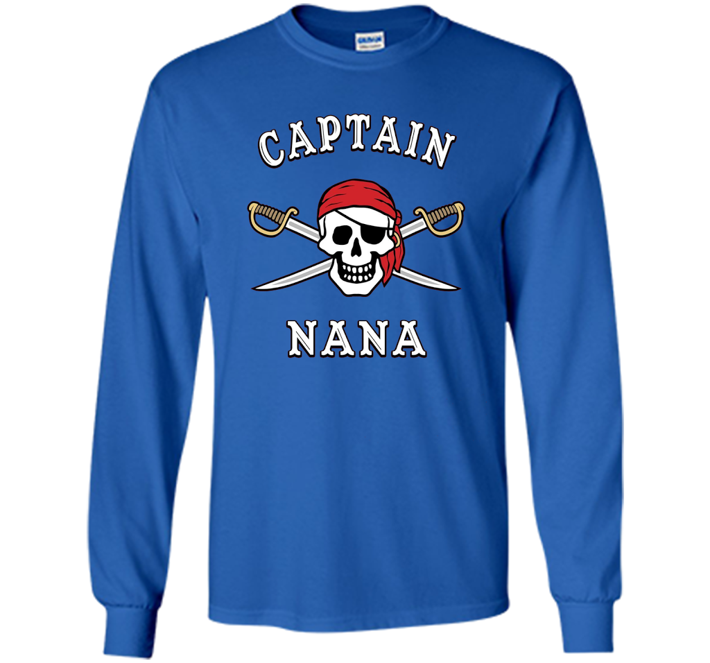 Captain Nana Funny Pirate T-shirt cool shirt Royal