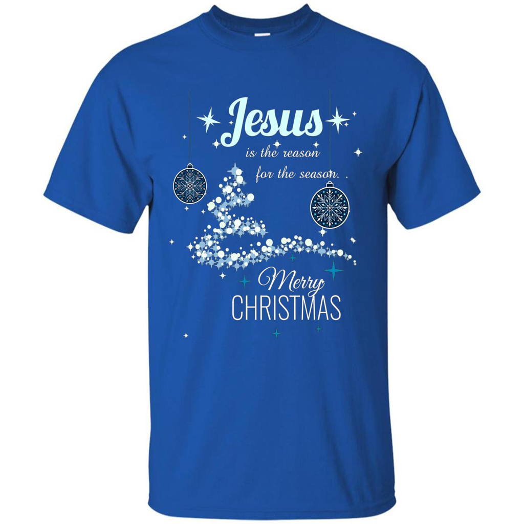 Christmas T-Shirt Jesus Is The Reason For The Season Royal