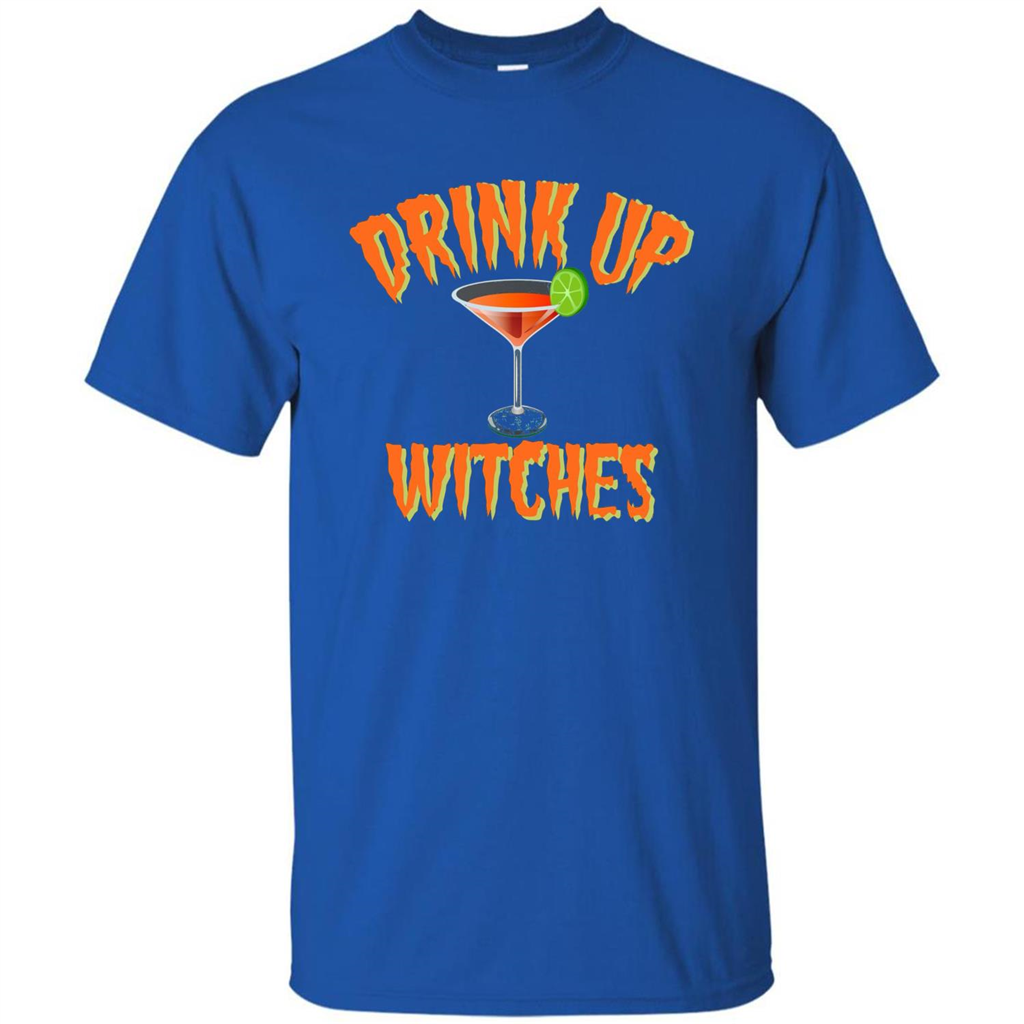 Halloween Drink Up Witches Martini Coctail T-Shirt Royal