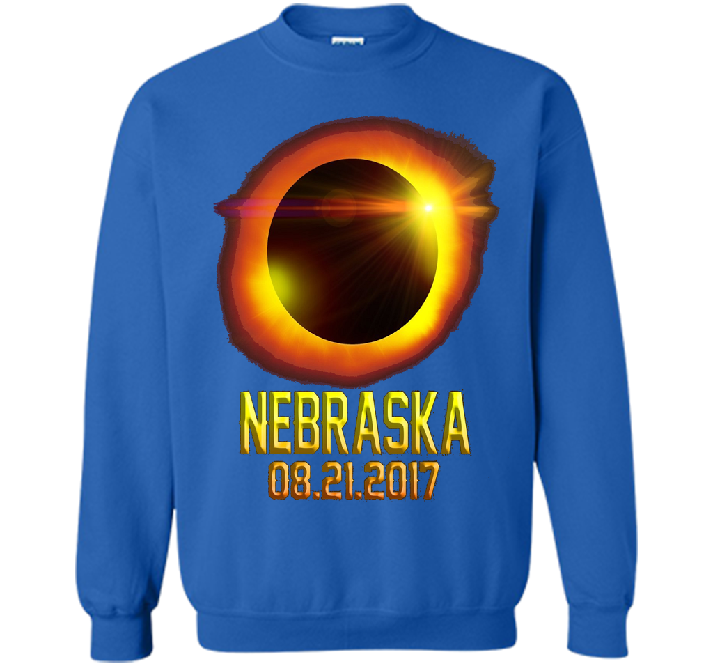 Nebraska Total Solar Eclipse 2017 T-shirt Royal