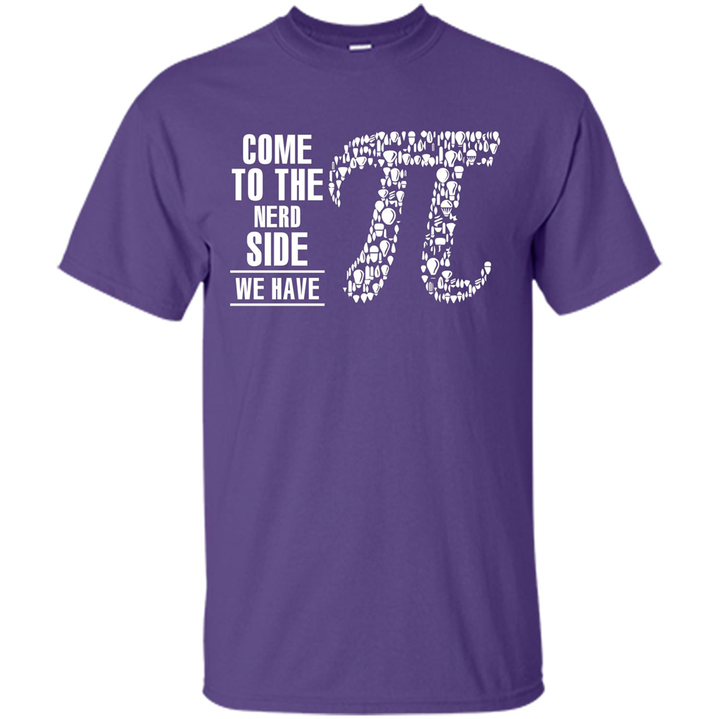 Nerd T-shirt Come To The Nerd Side We Have Pi Purple