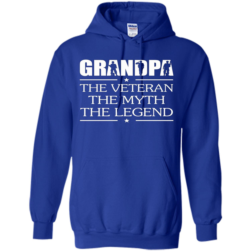 Fathers Day T-shirt Grandpa The Veteran The Myth The Legend Royal