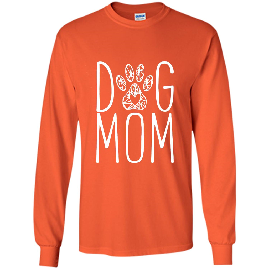 Dog Lover T-shirt Dog Mom Orange
