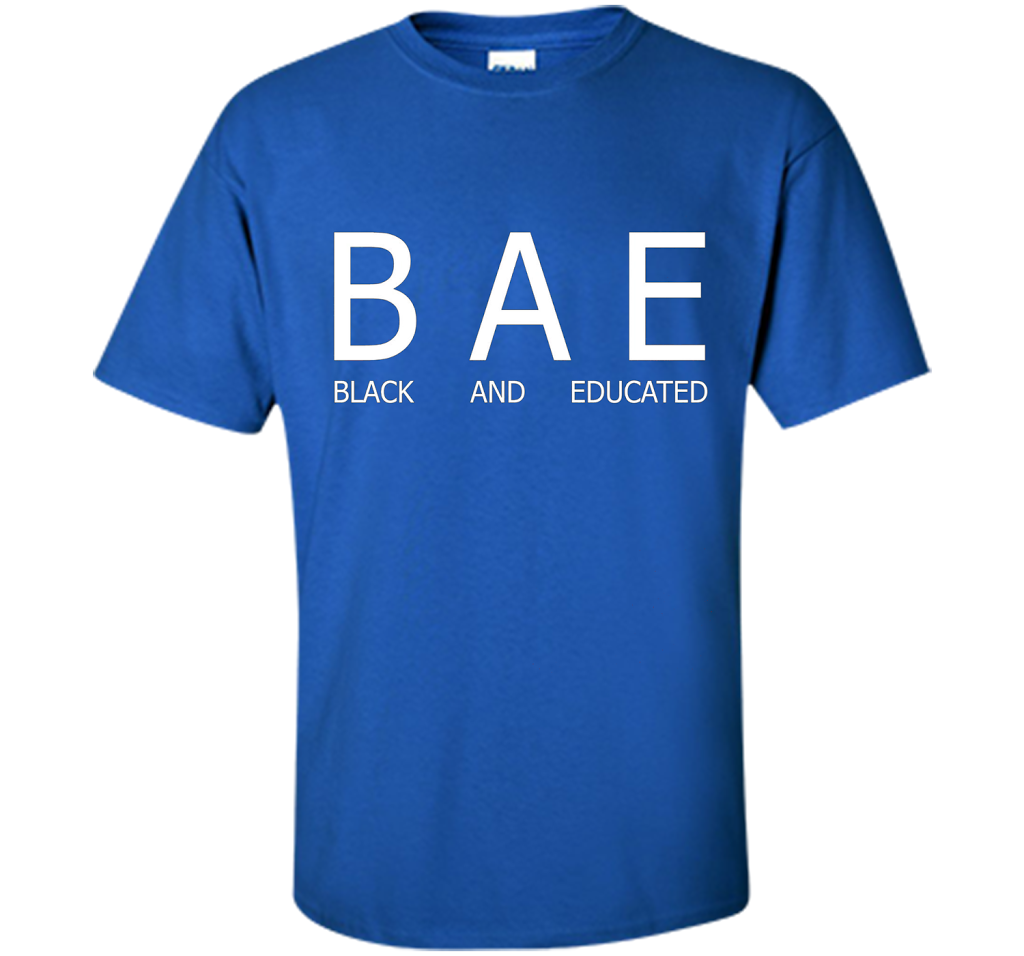 Bae Black And Educated T-shirt Royal
