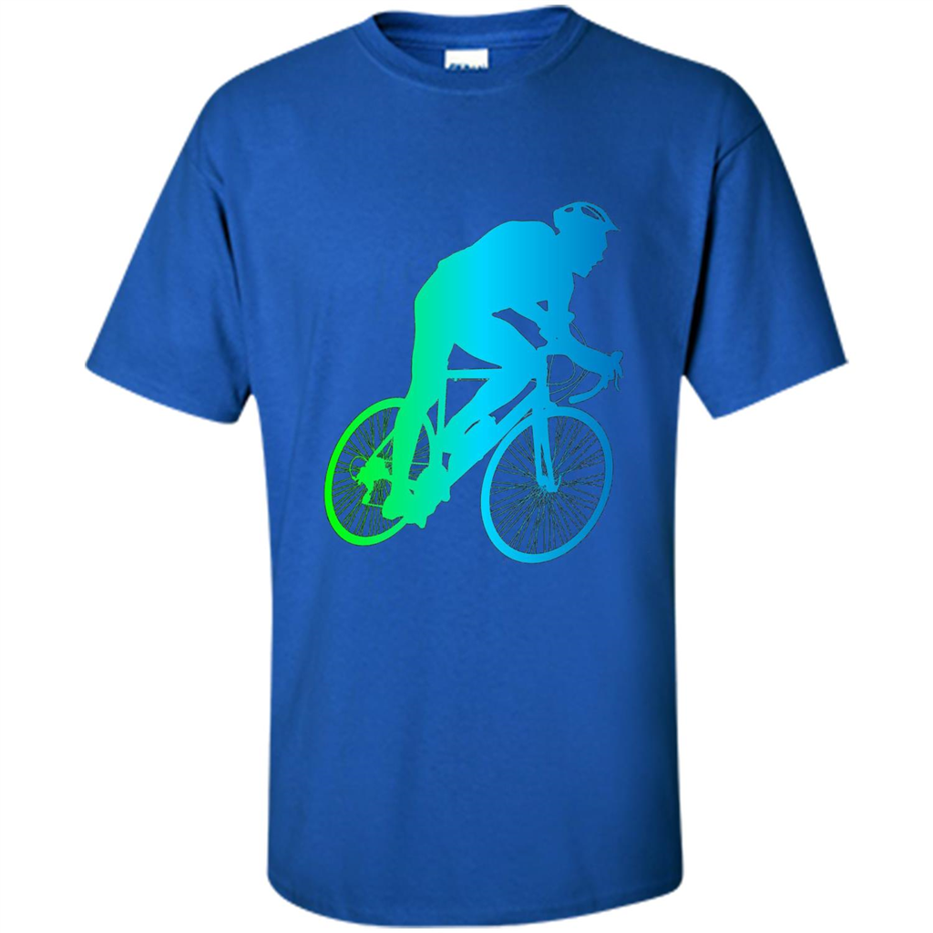 Bike Rider T-shirt Colorful Bicycle Biking Lover T-shirt Royal