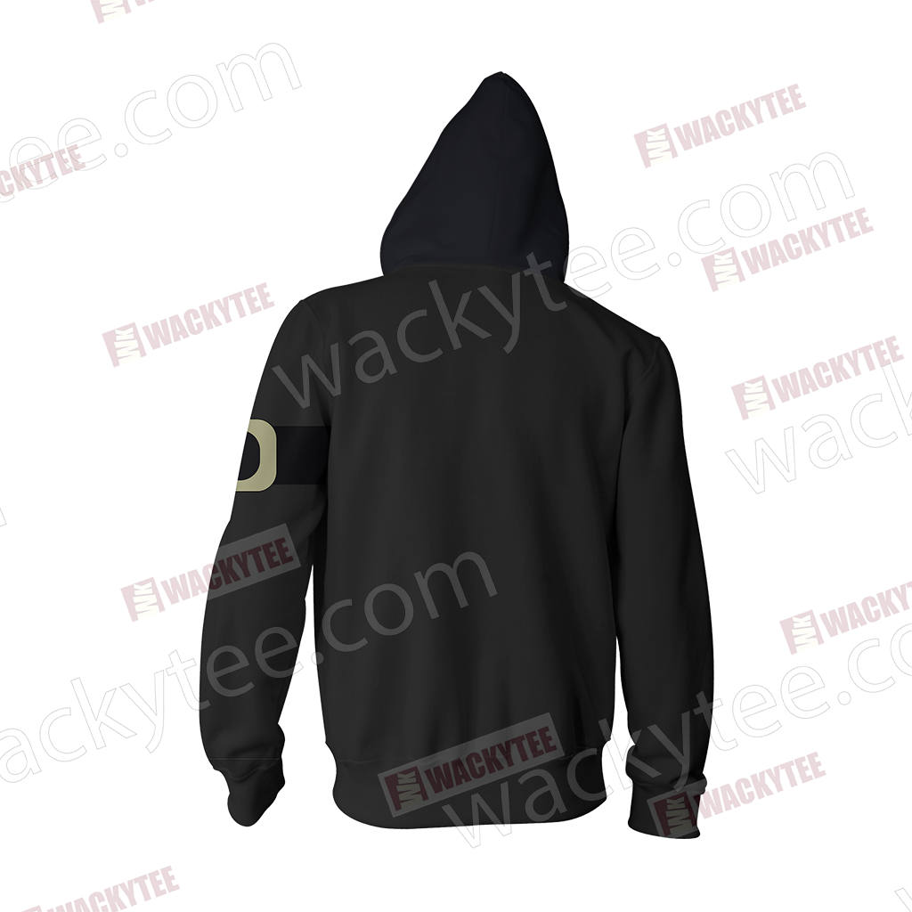 One Piece Sabo Cosplay 3D Zip Up Hoodie Jacket