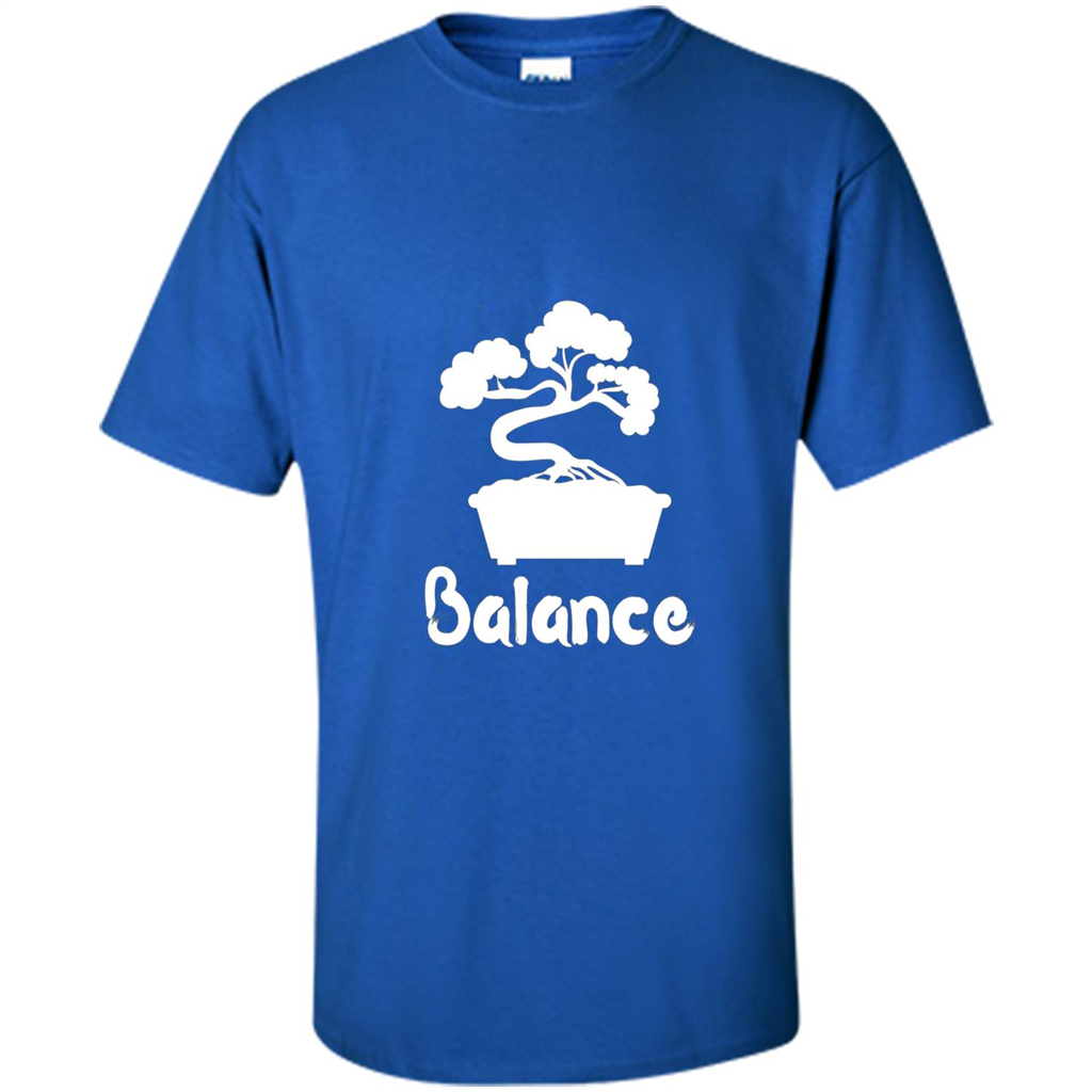 Bonsai Balance. Bonsai Tree T-shirt Royal