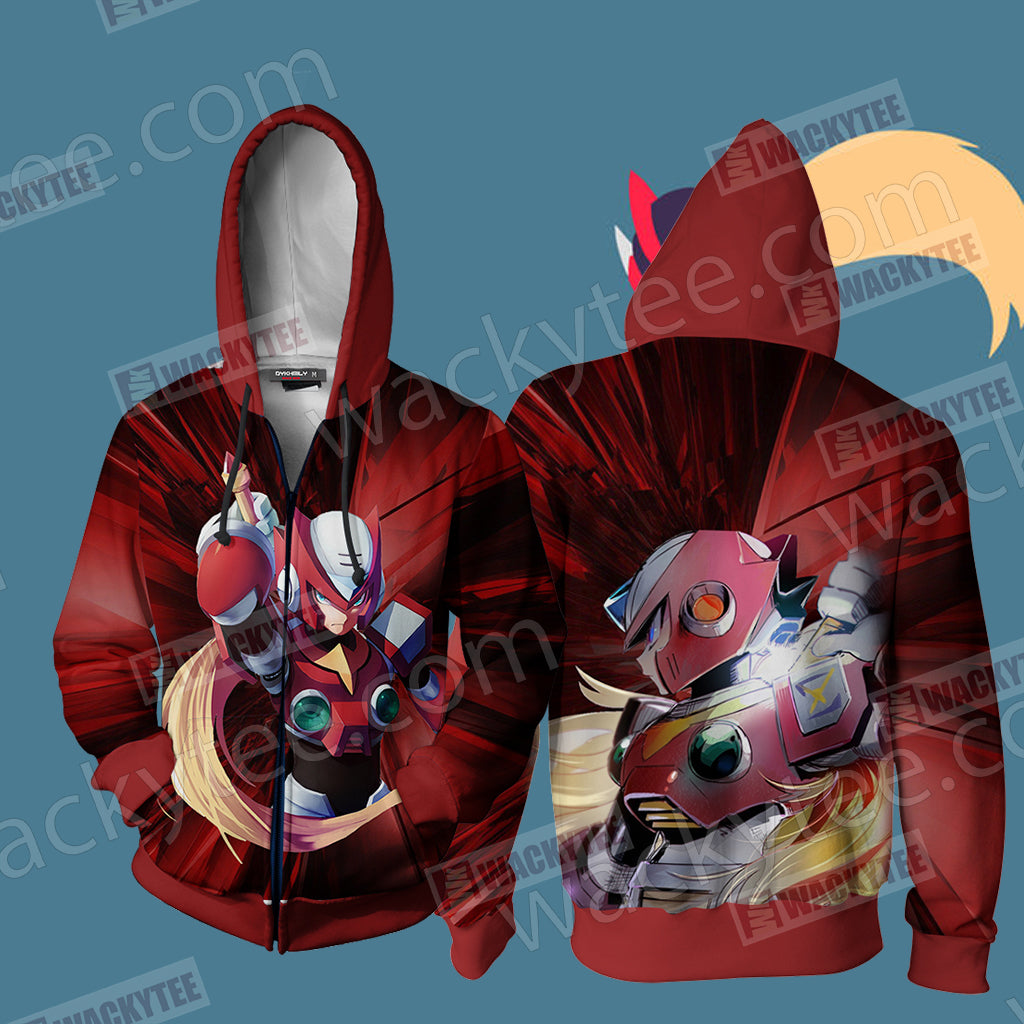 Mega Man - Zero Zip Up Hoodie