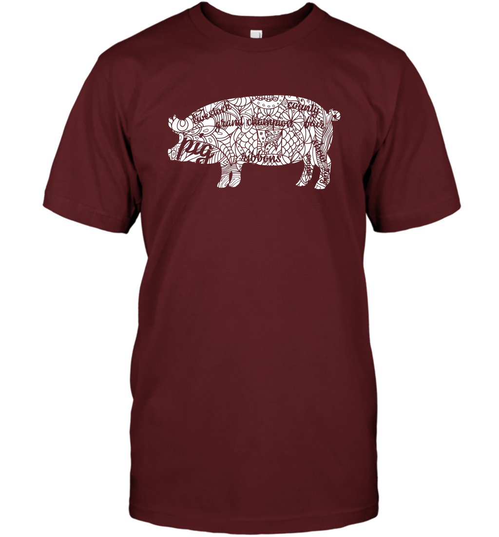 Pig Grand Champion Shirt T-Shirt T-Shirt Cardinal