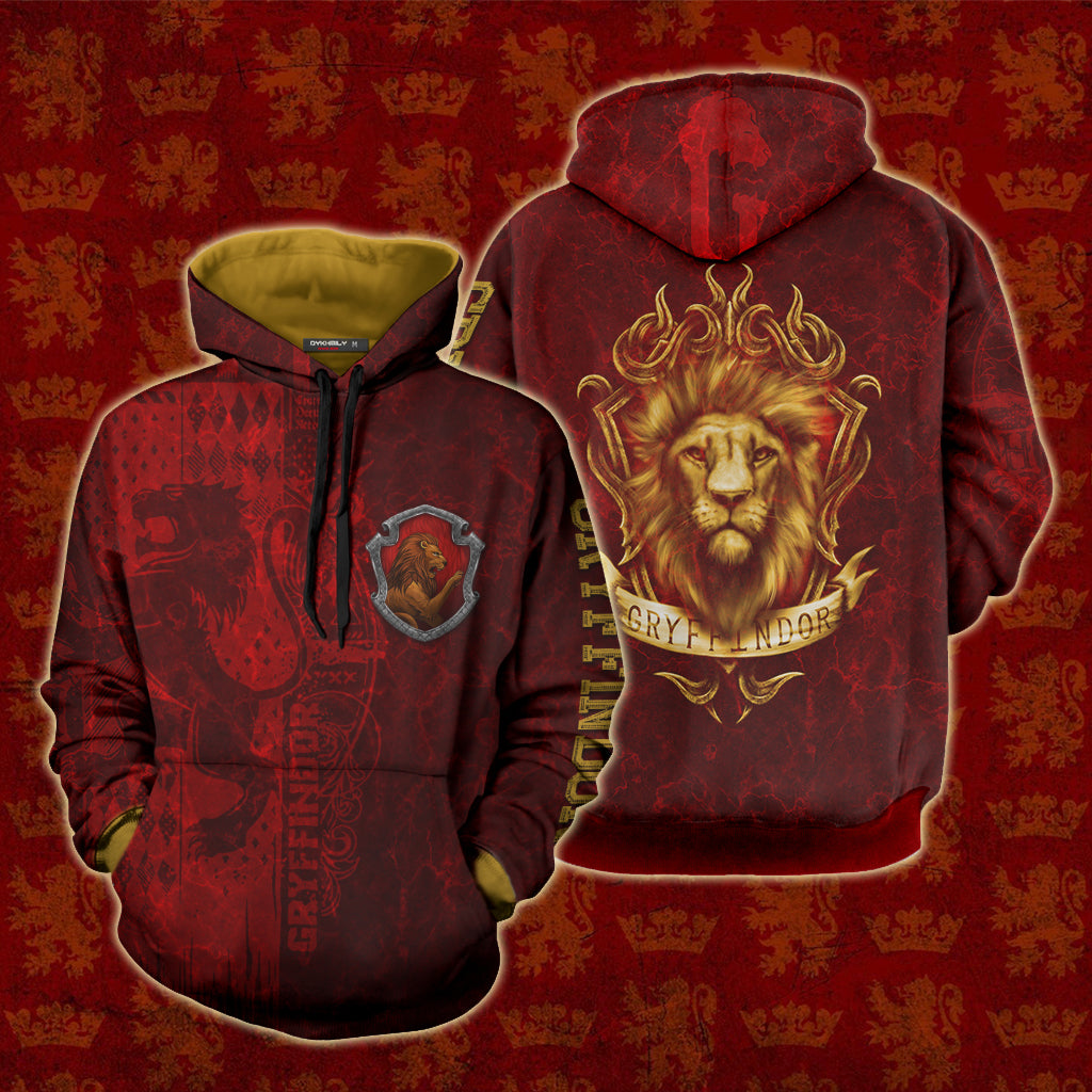 The Brave Gryffindor Harry Potter New Unisex 3D T-shirt Hoodie
