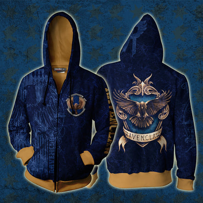 The Wise Ravenclaw Harry Potter New Unisex 3D T-shirt Zip Hoodie