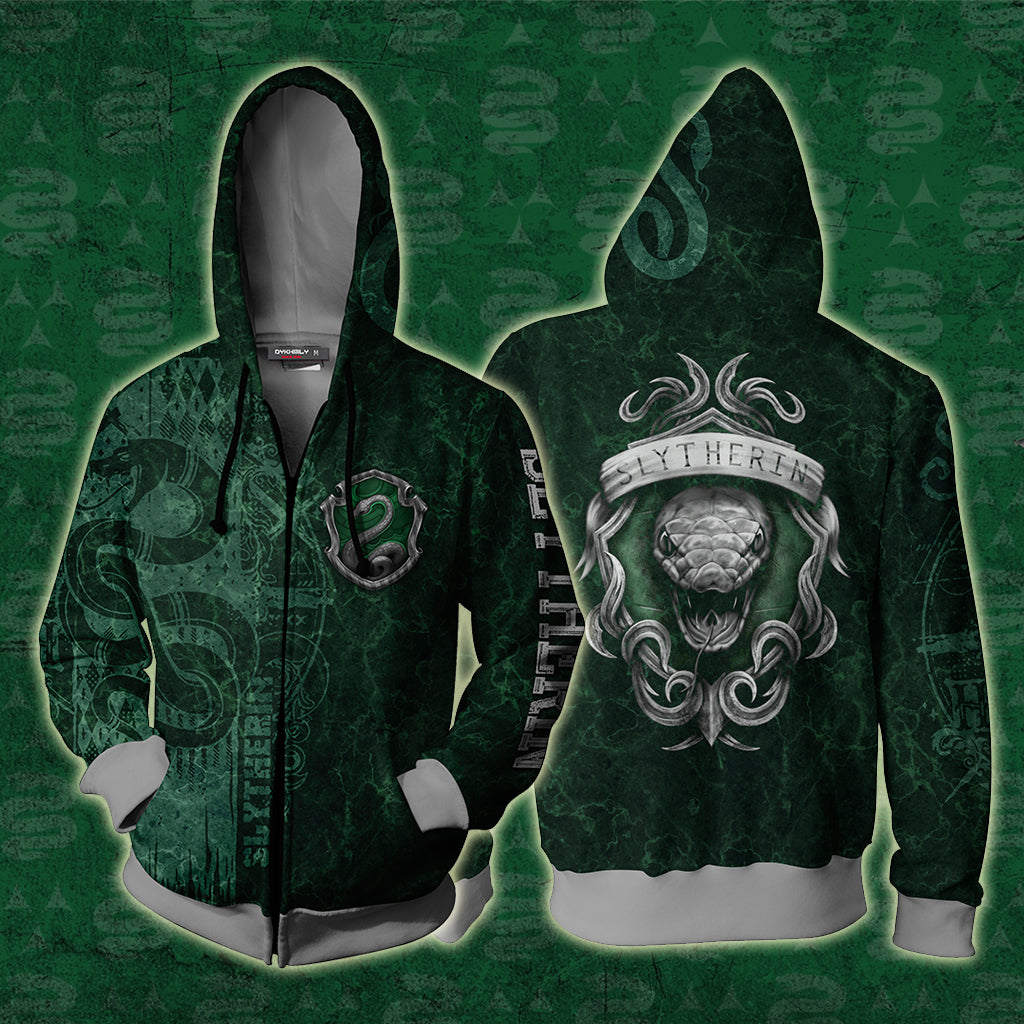 The Cunning Slytherin Harry Potter New Unisex 3D T-shirt Zip Hoodie