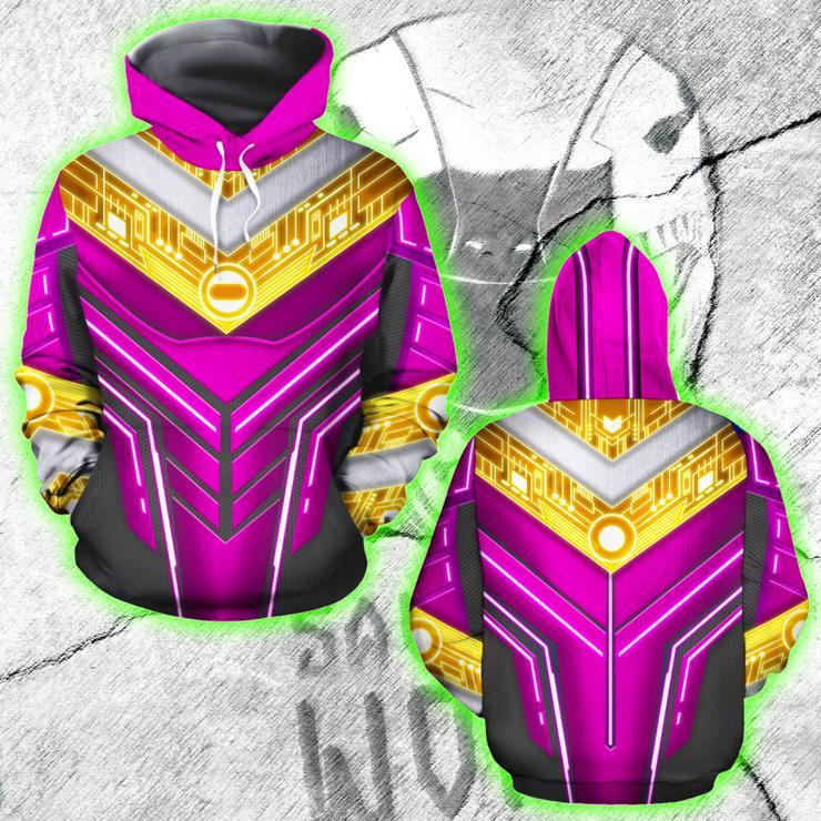 Power Ranger ZEO Cosplay 3D Hoodie Pink Ranger