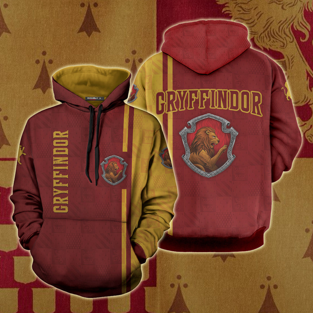 Proud To Be A Gryffindor Harry Potter Unisex 3D T-shirt Hoodie