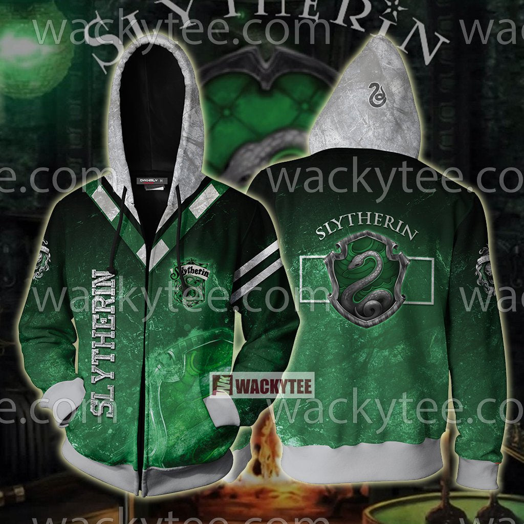 Slytherin The Results Validate The Deep Zip Up Hoodie S  