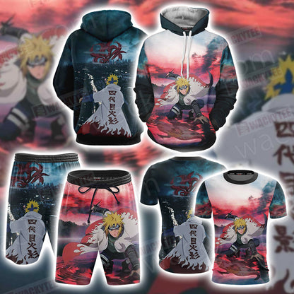 Naruto Uzumaki Minato 3D T-shirt
