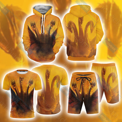 Godzilla King Of The Monsters - Ghidorah Unisex 3D T-shirt