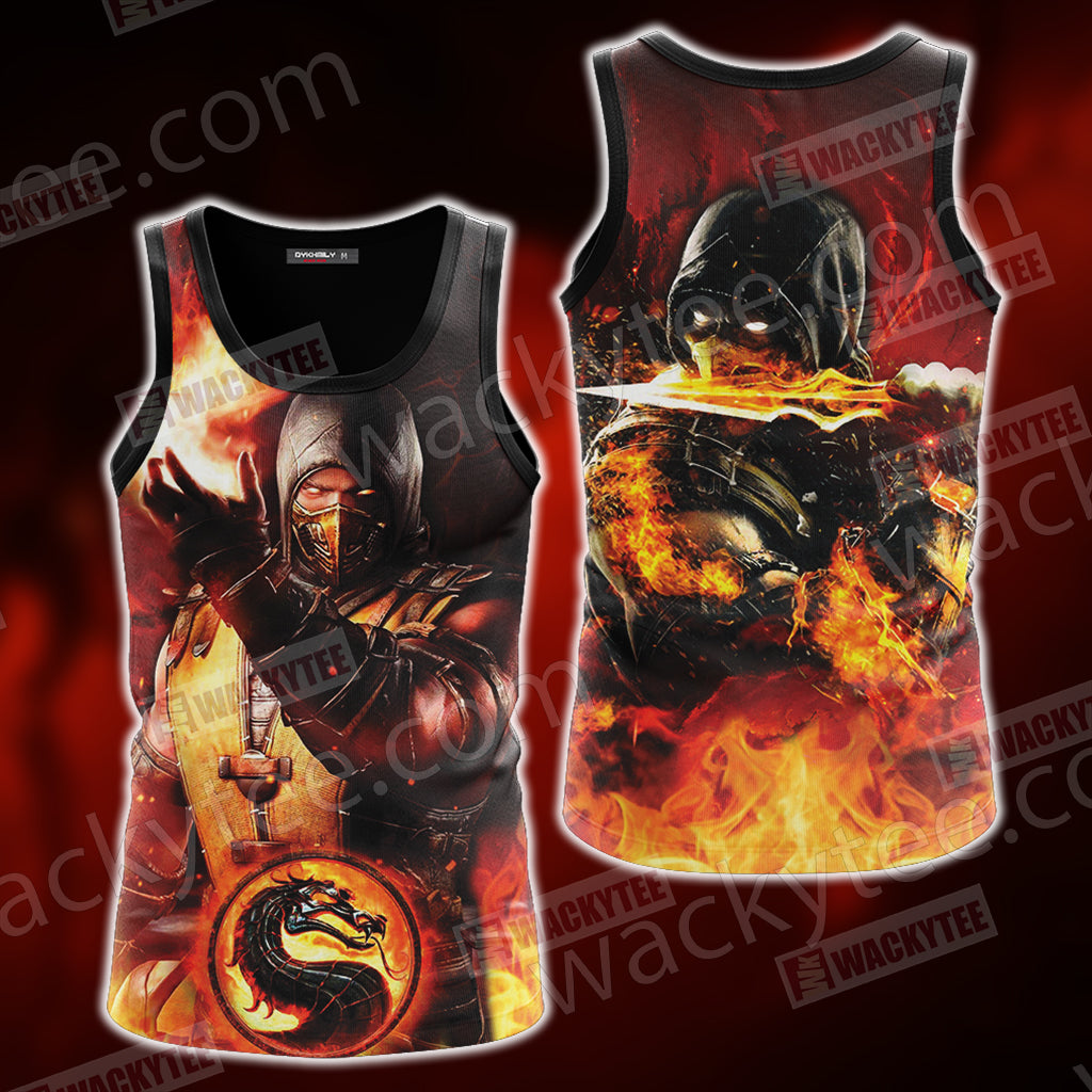 Mortal Kombat Scorpion New Look Unisex 3D T-shirt Tank Top