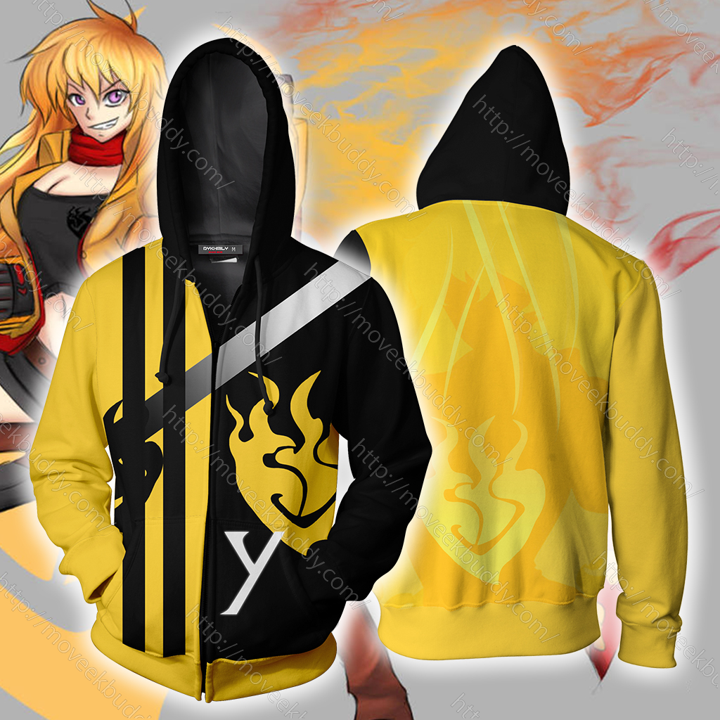 RWBY Yang Xiao Long Zip Up Hoodie 5XL  