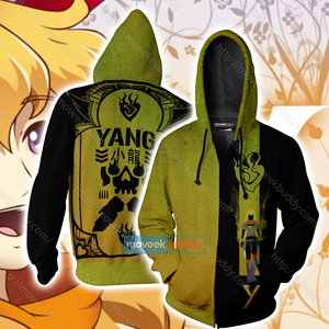 RWBY Yang Zip Up Hoodie S  