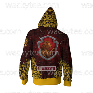 Gryffindor House Hogwarts Harry Potter New Collection Zip Up Hoodie