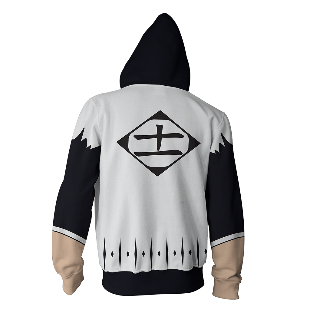 Bleach Kenpachi Zaraki 11th Division Cosplay Zip Up Hoodie Jacket