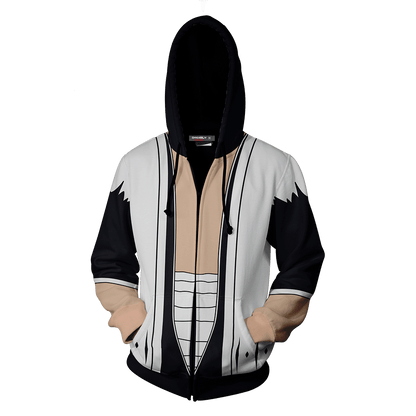 Bleach Kenpachi Zaraki 11th Division Cosplay Zip Up Hoodie Jacket