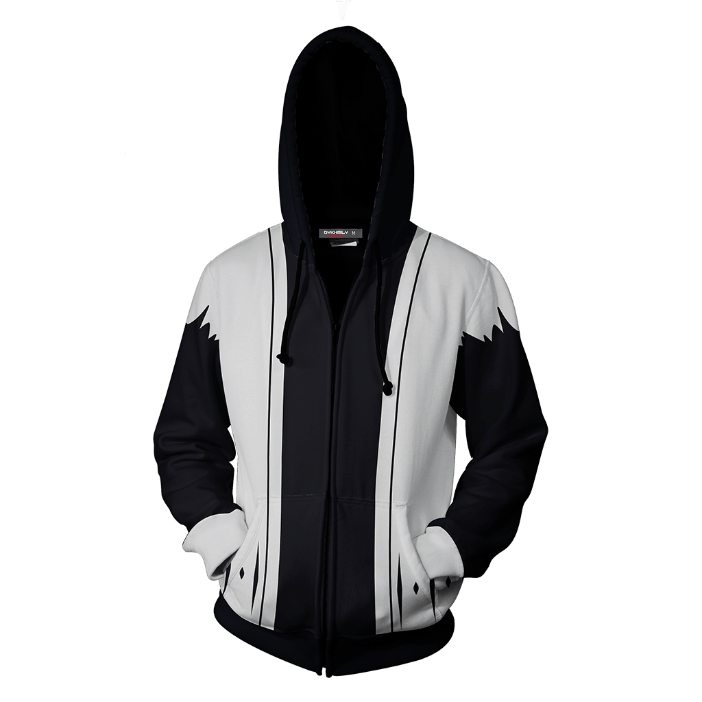 Bleach Kenpachi Zaraki 11th Division Cosplay Zip Up Hoodie Jacket