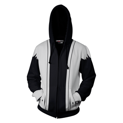 Bleach Kenpachi Zaraki 11th Division Cosplay Zip Up Hoodie Jacket