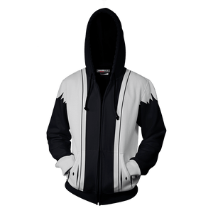 Bleach Kenpachi Zaraki 11th Division Cosplay Zip Up Hoodie Jacket   