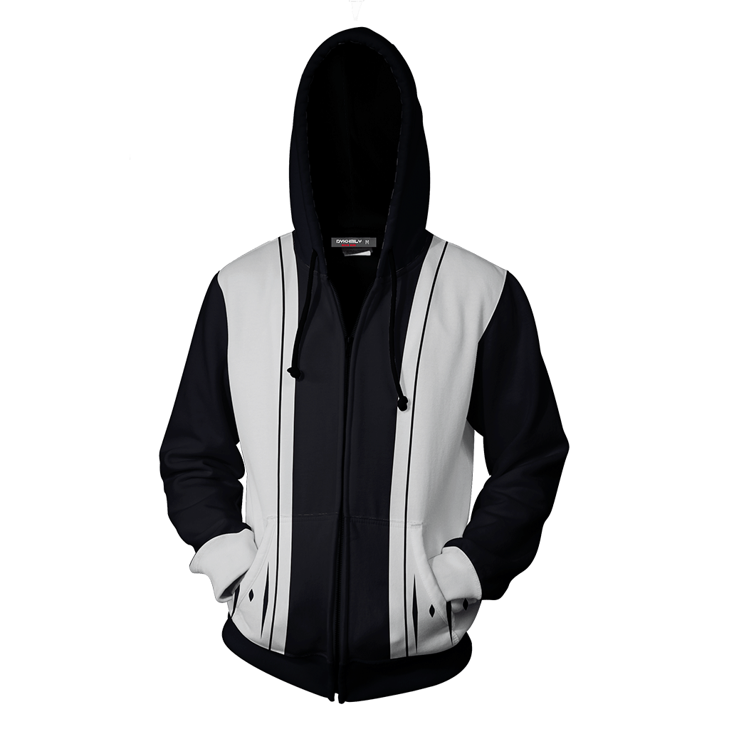 Bleach Mayuri Kurotsuchi 12th Division Cosplay Zip Up Hoodie Jacket