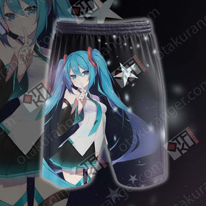 Hatsune Miku Beach Shorts   