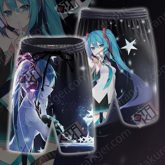 Hatsune Miku Beach Shorts S  