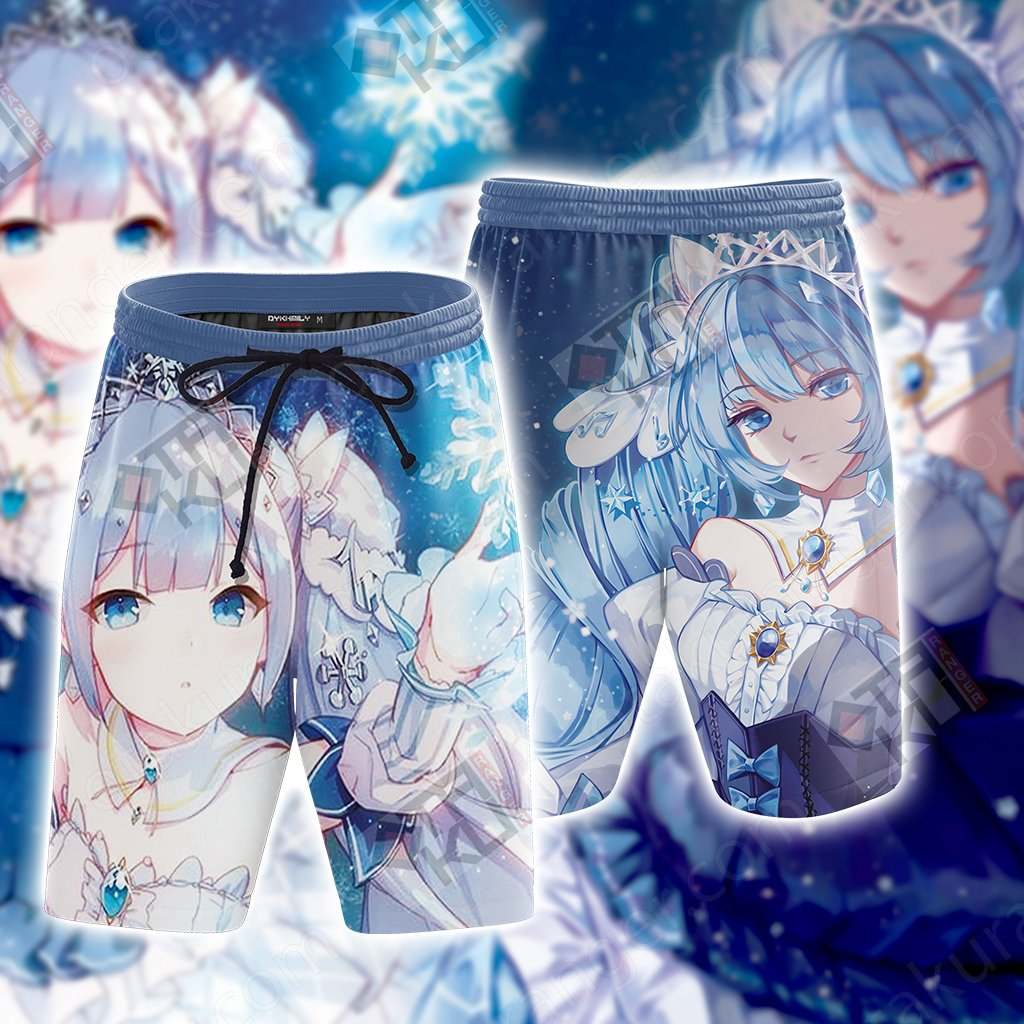 Hatsune Miku New Look Unisex 3D T-shirt Beach Shorts