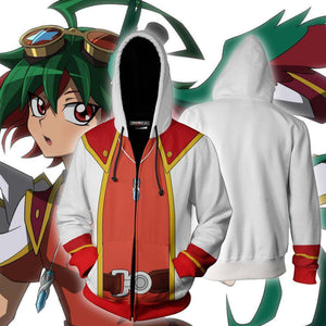 Yu-Gi-Oh! Yuya Sakaki Cosplay Zip Up Hoodie Jacket XS Version 2 