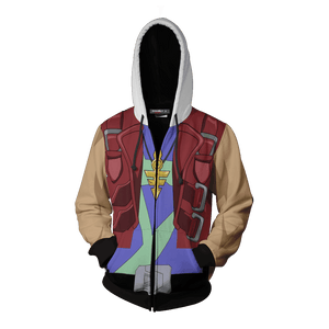 Yu-Gi-Oh! Zexal Tsukumo Yuma Cosplay Zip Up Hoodie Jacket   