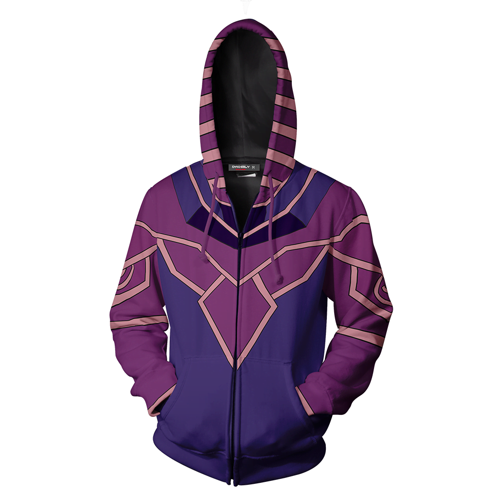 Yu-Gi-Oh! Dark Magician (Male) Cosplay Zip Up Hoodie Jacket