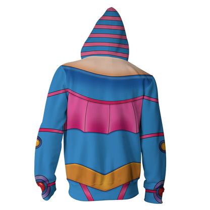 Yu-Gi-Oh! Dark Magician Girl Cosplay Zip Up Hoodie Jacket